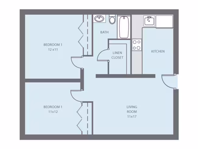 Unit AUCPEG 31-106 floor plan